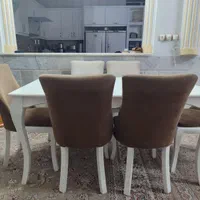 میز غذاخوری ۶نفره|میز و صندلی غذاخوری|زاهدان, |دیوار