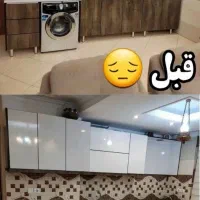 نصاب برچسب کابینت تخصصی گیلان|خدمات پیشه و مهارت|رشت, بازار|دیوار