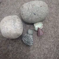 بنام خدا یک سری سنگ دوران عصر سنگی و مس|کلکسیون اشیاء عتیقه|خرم‌آباد, |دیوار