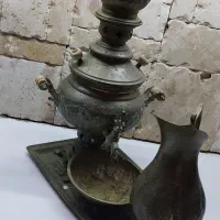 سماور برنجی  ذغالی استفاده نشده