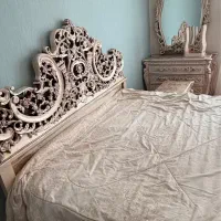 تخت سلطنتی ۲ نفره چوب راش