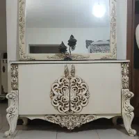 آینه کنسول چوب