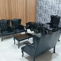 میزکارریاست/صندلی جکدار/مبلمان نیم ست چرم پیشخوان|دفتر کار|کرج, گلشهر|دیوار