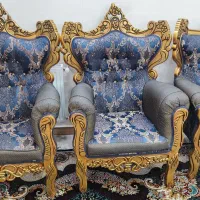 مبل سلطنتی ۷ نفره|مبلمان خانگی و میز عسلی|محمدیه-قزوین, |دیوار