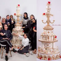 آموزش و سفارش مجلل ترین کیک های خامه ای و عروسی