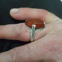 انگشتریمنی روسنگش صلوات حکاکی شده|جواهرات|زنجان, |دیوار