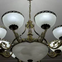 لوستر هشت شاخه و یک دیوارکوب و تکشاخه آشپزخانهای|لوستر و چراغ آویز|شیراز, رازی|دیوار