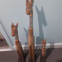 مجسمه دکوری چوبی