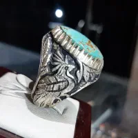 انگشتر فیروزه نیشابوری دستساز کد f3