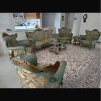 مبل سلطنتی ۹ نفره استیل|مبلمان خانگی و میز عسلی|چالوس, |دیوار