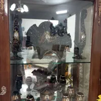 بوفه و وسایل داخلش وگلدان|بوفه، ویترین، کنسول|بیرجند, |دیوار