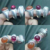 زنجیر و انگشتر نقره کلکسیونی