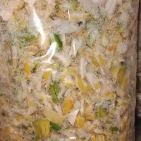 باقالی خلال شده و سبزیجات آماده