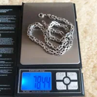 زنجیر نقره کرال 78 گرم