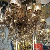 لوستر قالب دایکاست تمام برنج فوق سنگنین(با فاکتور)|لوستر و چراغ آویز|تهران, سعادت‌آباد|دیوار