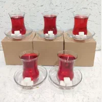 استکان چای. (شمع)|کلکسیون و سرگرمی|قم, هنرستان|دیوار