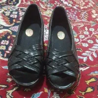کفش تابستانی حصیری پاشنه لژ