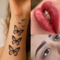 مدل تتو بدن آرایش دائم شیدینگ لب خط چشم تضمینی