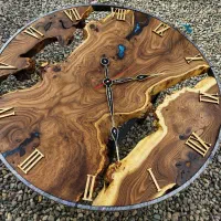 ساعت دیواری چوبی روستیک|ساعت دیواری و تزئینی|پاکدشت, پاکدشت (مامازند)|دیوار