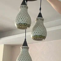 لوستر سه شاخه سرامیکی