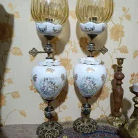 شمعدانی پایه برنز طرح فرشته