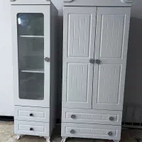 تخت نوزاد ونوجوان با تشک و دوکمد و ویترین|اسباب و اثاث بچه|کهریزک, |دیوار