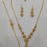 سرویس بدل طرح طلا گوشواره گردنبند دستبند