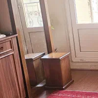 تختخواب دونفره تماماچوبی سایز۱۶۰در۲۰۰بدون تشک|تخت و سرویس خواب|شهریار, شهریار|دیوار