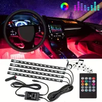 ریسه نورپردازی داخل خودرو RGB حساس به صدا|قطعات یدکی و لوازم جانبی|تهران, نیلوفر|دیوار
