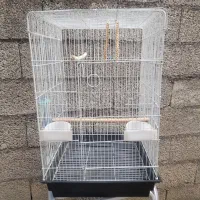 قفس بزرگ پرنده همراه پایه|لوازم جانبی حیوانات|فومن, |دیوار