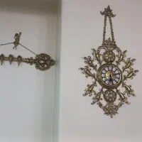 ساعت و رخت آویز برنز