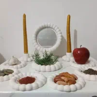 ساخت انواع ظروف سنگی دکوری و هفت سین و گلدان|مجسمه، تندیس، ماکت|کوهدشت, |دیوار