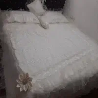 روتختی دونفره درحدنو تمیز دانتل اصل ملیله کارشده