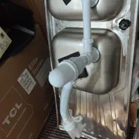 سینک دو لنگنه  با سیفون