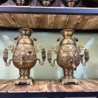 سماور تمام نقش بسیار زیبا(انتیک مدانلو)|کلکسیون اشیاء عتیقه|ساری, |دیوار