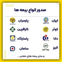 صدورانواع بیمه خودرو و....نقدواقساط بدون چک و ضامن