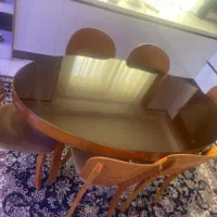 میز ناهار خوری بیضی|میز و صندلی غذاخوری|آشخانه, |دیوار