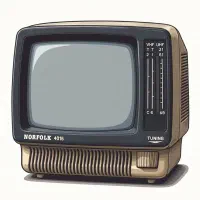 تلوزیون کلاسیک عتیق کوچک