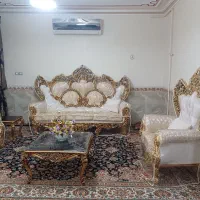 مبل سلطنتی طلایی|مبلمان خانگی و میز عسلی|بهار, |دیوار