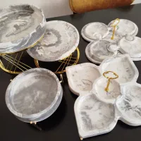 ظروف پذیرایی سنگ مصنوعی|ظروف سرو و پذیرایی|آباده, |دیوار