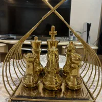 سینی دکوری -سینی آیینه ای -دکوری مهره شطرنج|صنایع دستی و سایر لوازم تزئینی|تهران, مهرآباد|دیوار