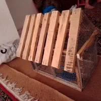 قفس چوبی محکم طرح کلبه|لوازم جانبی حیوانات|نجف‌آباد, یزدانشهر|دیوار