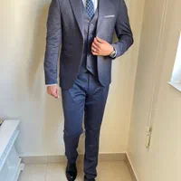 کت شلوارجلیقه آبی|لباس|تبریز, |دیوار