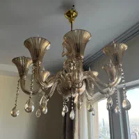 دو عدد لوستر ۸ شاخه+ دیوار کوب