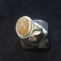انگشتر نقره دستساز نگین اپال طبیعی