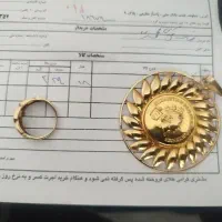 پلاک و انگشتر طلا در حد نو