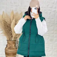 پافر کلاه دار کمر گت دار