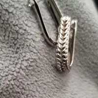 گوشواره استیل میخی طرح گندم