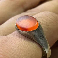 عقیق یمن تراش ثبتی با رکاب فابریک قاجاری