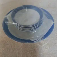 کاسه بزرگ و ۶ کاسه کوچک و دو عدد نمک پاش